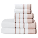 Decorative Cotton Stripe Bath Towel Set - Noelle Collection