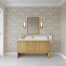 James Martin Hudson 60" Single Bathroom Vanity, Light Natural Oak