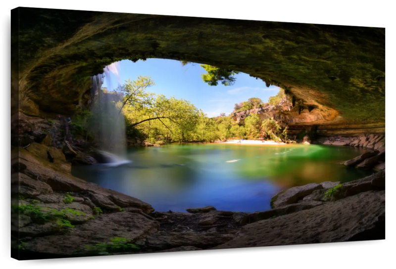 Hamilton Pool And Waterfall Wall Art