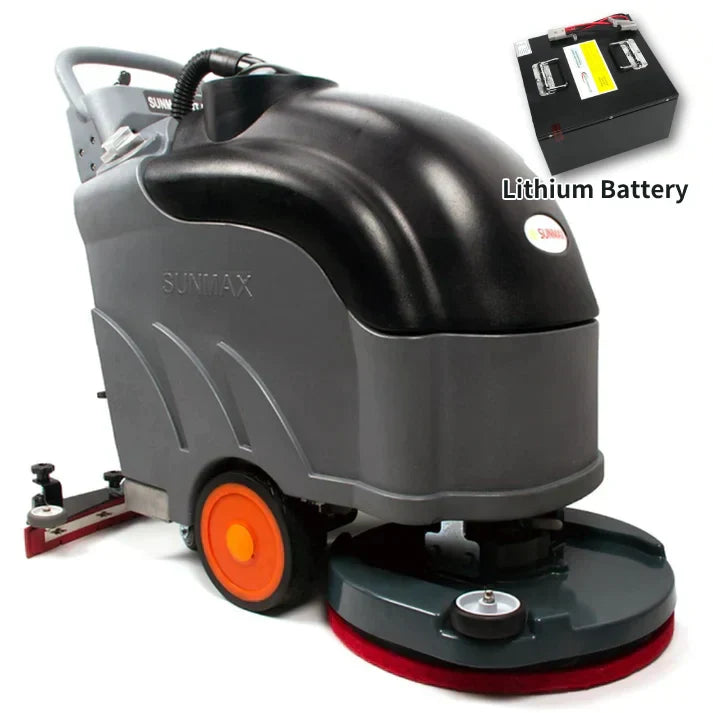 RT50D Self-Propelled Floor Scrubber – 22" Cleaning Path, 29.2V Lithium Battery, Automatic Forward/Reverse Drive with Adjustable Speed, 14.5-Gal Tank, Industrial Grade Cleaning Machine