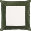 Rahiq Forest Green Border Cotton Throw Pillow