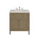 James Martin Chicago 30" Single Bathroom Vanity, Walnut Whisper