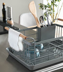 Dish Rack - Steel + Wood by Yamazaki Home