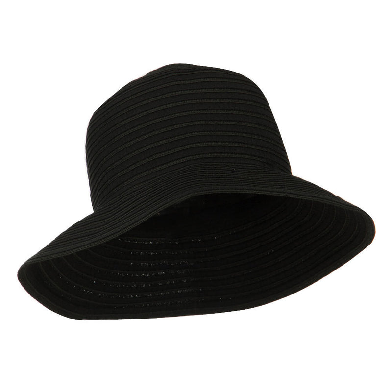 Woman's Roll Up Bucket Hat with Leatherette Snap Band