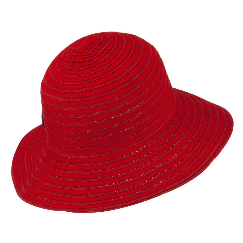 Woman's Roll Up Bucket Hat with Leatherette Snap Band