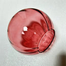 Ruby red swirl glass ball pendant lamp living room decor by Decorbites