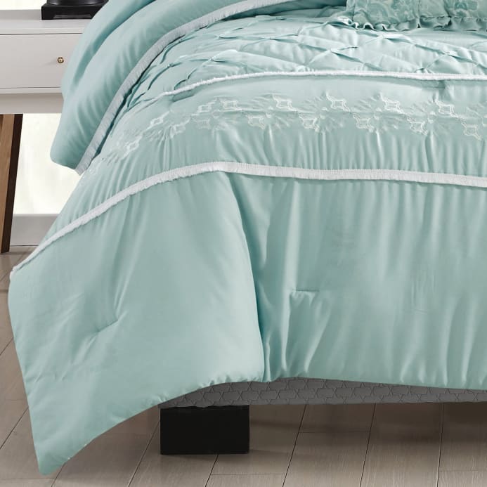 Ruffle Baby Blue Comforter