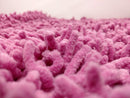 DaDa Bedding Fuchsia Magenta Pink Shaggy Soft Chenille Noodle Carpet Rug Bath Mat