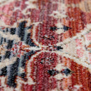 Rug, Short-Pile For Living Rooms, With Oriental Design And Border In Pink, Colourful