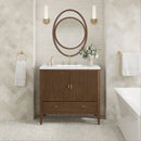 James Martin Myrrin 36" Single Bathroom Vanity, Mid-Century Walnut