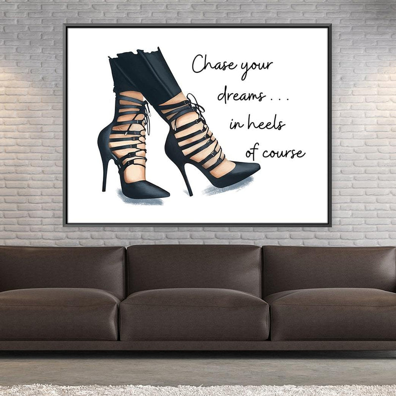 Run In Heels Canvas