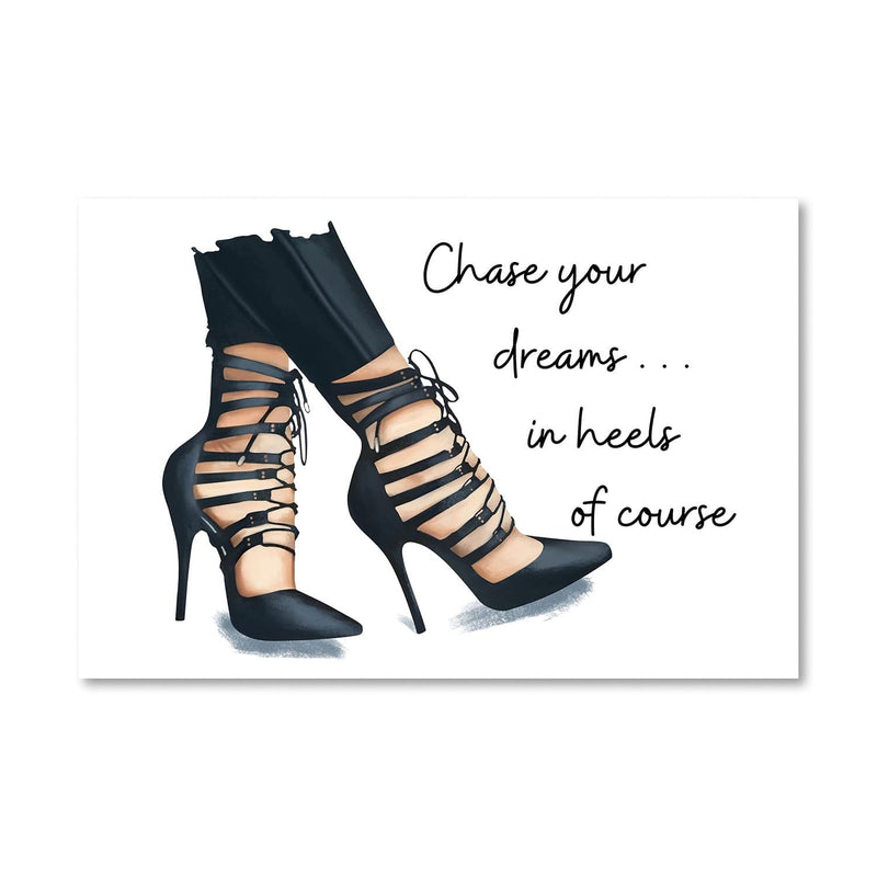 Run In Heels Canvas