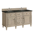 James Martin Lorelai 60" Double Bathroom Vanity, Whitewashed Oak