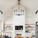 GobekUsa Iron Chandelier for American Rural Style Living Room Kitchen Dining Bedroom