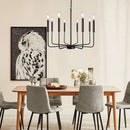 GobekUsa Iron Chandelier for American Rural Style Living Room Kitchen Dining Bedroom