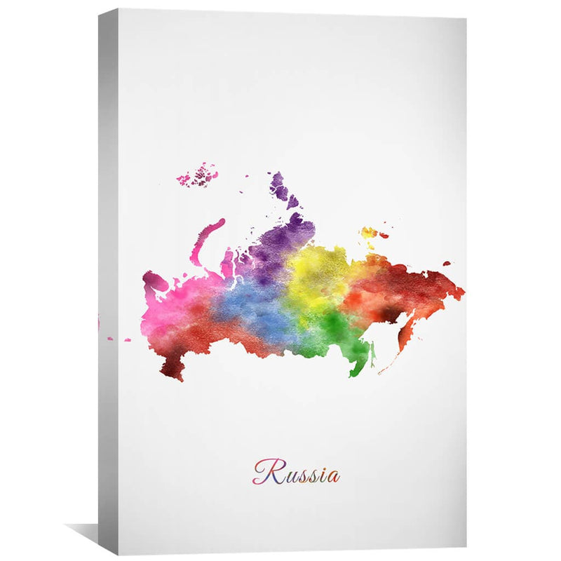 Russia Rainbow Canvas