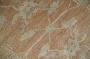 Rust and Beige Hand knotted Oriental Oushak 8x10 wool Area Rug
