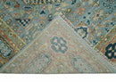 Rust and Blue Mamluk Rug 8x10, 9x12, 10x14 Hand Knotted Antique Style by The Rug Decor
