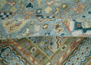 Rust and Blue Mamluk Rug 8x10, 9x12, 10x14 Hand Knotted Antique Style by The Rug Decor