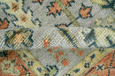 Rust And Silver Tree of life Hand Knotted 4x4 Square Wool Rug