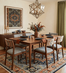 Wool Area Rug - Rust Blue Aqua Traditional Heriz Hand Knotted by The Rug Decor