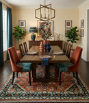 Wool Hand-Knotted Rust Ivory Brown Traditional Oriental Area Rug