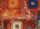 Rust Traditional Tribal Design 8x11.7 Hand Knotted wool Area Rug