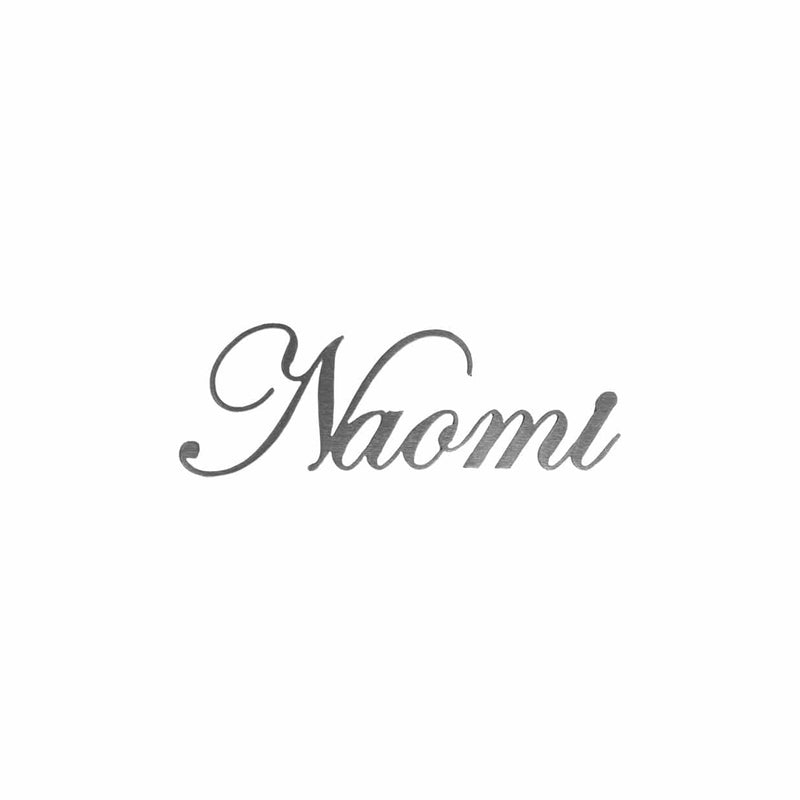 3" Fancy Script Words - Custom Family Metal Name Sign for Home