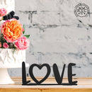 4"  L-O-V-E Stand-Up Set - 2 Styles - Anniversary Gift for Her or Him