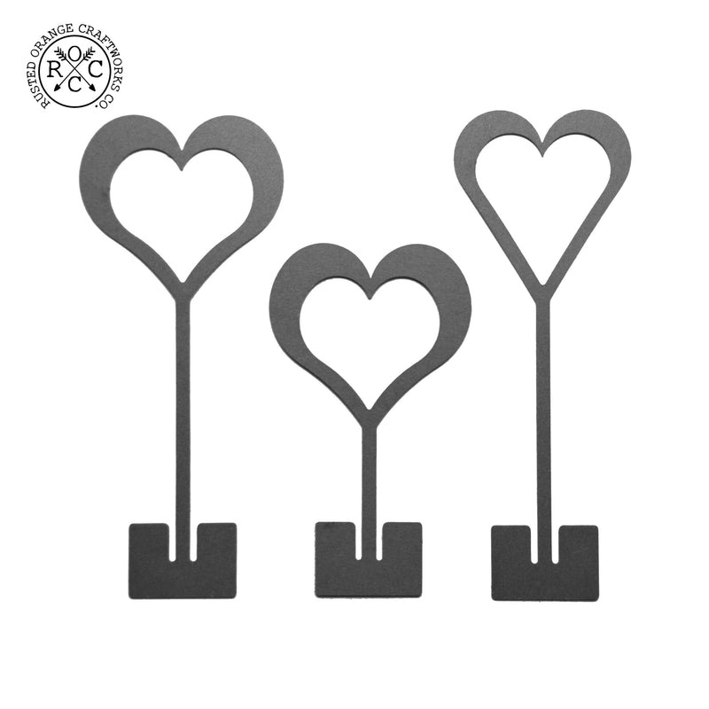8" Stand-Up Hearts (Two Styles) - Romantic Date Night Decorations