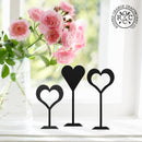8" Stand-Up Hearts (Two Styles) - Romantic Date Night Decorations