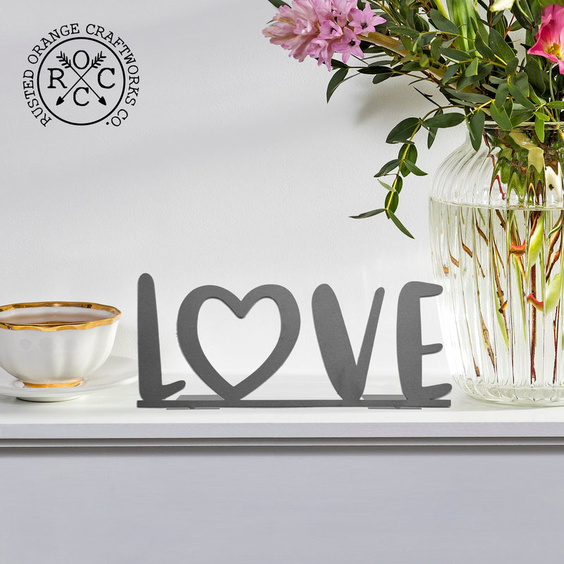 4"  L-O-V-E Stand-Up Set - 2 Styles - Anniversary Gift for Her or Him