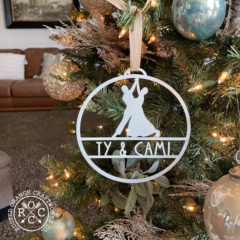 Sports Ornament Personalized - 3 pack - 30 Sports Theme Styles - Metal Christmas Ornaments