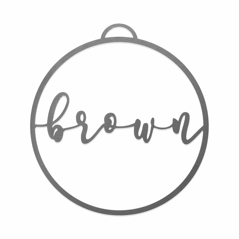 Minimalist Custom Ornaments - 5 Pack - Metal Personalized Christmas Ornaments