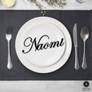 3" Fancy Script Words - Custom Family Metal Name Sign for Home