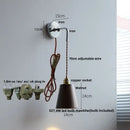 GobekUsa Ash Wood LED Wall Light with Pull Chain Switch, Japanese Style Bedside Lamp
