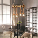GobekUsa Hemp Rope Pendant Lights | E27 Bulb | Creative Hanging Lamp for Home and Kitchen