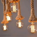 GobekUsa Hemp Rope Pendant Lights | E27 Bulb | Creative Hanging Lamp for Home and Kitchen