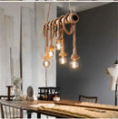GobekUsa Hemp Rope Pendant Lights | E27 Bulb | Creative Hanging Lamp for Home and Kitchen