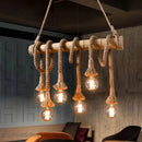 GobekUsa Hemp Rope Pendant Lights | E27 Bulb | Creative Hanging Lamp for Home and Kitchen