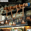GobekUsa Rustic Bamboo Island Lighting Chandelier in Beige - Linear Bar Fixture