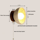 GobekUsa LED Wall Light Travertine Base Modern Nordic Pull Chain Bedside Lamp
