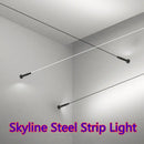 GobekUsa LED Wall Lamp Strip Steel Bar Aisle Sconce - Black/White Villa Decoration