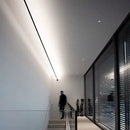 GobekUsa LED Wall Lamp Strip Steel Bar Aisle Sconce - Black/White Villa Decoration