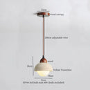 GobekUsa Glass Ball LED Pendant Light Yellow for Home Decor Dining Living Room