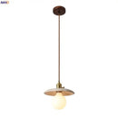 GobekUsa Glass Ball LED Pendant Light Yellow for Home Decor Dining Living Room