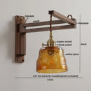 GobekUsa Clear Glass LED Wall Sconce Modern Stair Light Fixture Home Decor