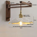 GobekUsa Clear Glass LED Wall Sconce Modern Stair Light Fixture Home Decor