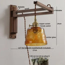 GobekUsa Clear Glass LED Wall Sconce Modern Stair Light Fixture Home Decor