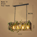 GobekUsa Green Leaf Bird Cage Chandelier for Dining Table and Garden Decor